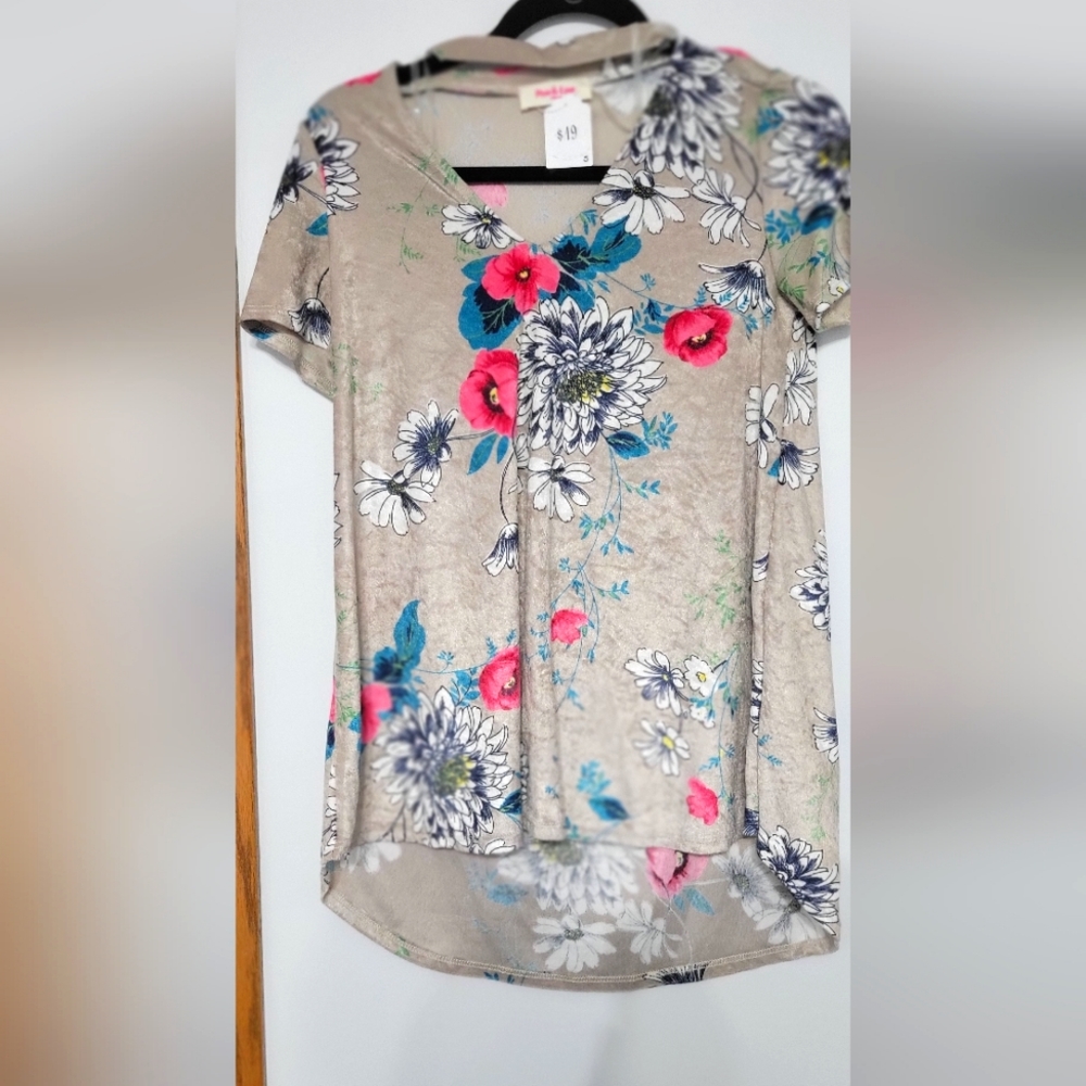 Velvet Floral Top